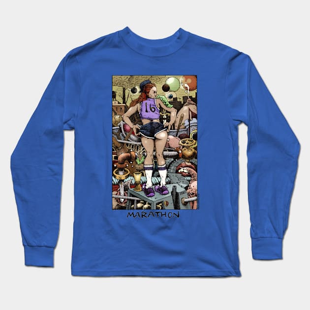 Marathon Long Sleeve T-Shirt by Froobius